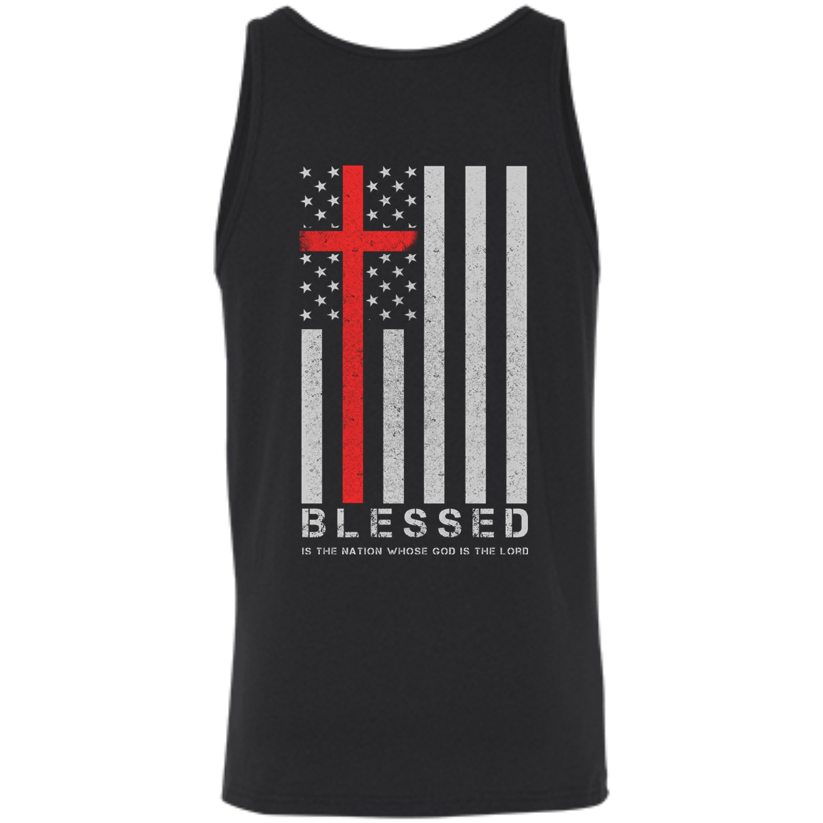 One Nation Under God Blessed-T-Shirt & Hoodie-Unisex Tank-Black