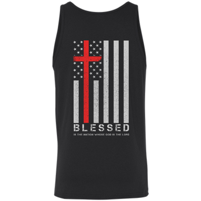 One Nation Under God Blessed-T-Shirt & Hoodie-Unisex Tank-Black
