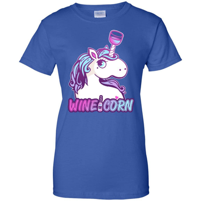 Funny Wine Unicorn Wineicorn-T-Shirt & Hoodie-Women's T-Shirt-Royal