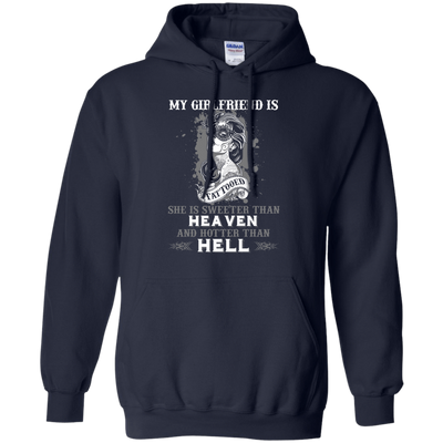 My Girlfriend Is Tattooted-T-Shirt & Hoodie-Pullover Hoodie-Navy