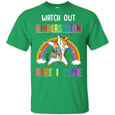 Kindergarten Here I Come Unicorn Back To School Youth-Youth Shirt-Youth T-Shirt-Irish Green