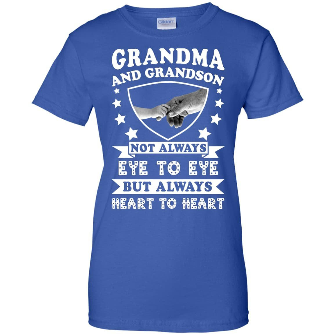 Grandma And Grandson Not Always Eye To Eye-T-Shirt & Hoodie-Women's T-Shirt-Royal