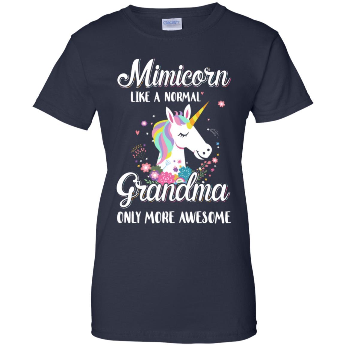 Mimicorn Like A Normal Mimi Only More Awesome-T-Shirt & Hoodie-Women's T-Shirt-Navy