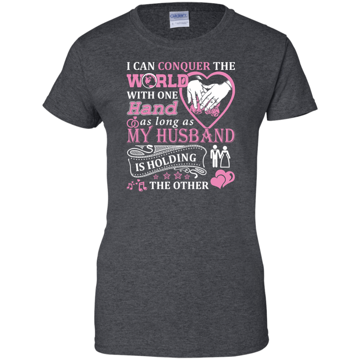 I Can Conquer The World With One Hand-T-Shirt & Hoodie-Women's T-Shirt-Dark Heather