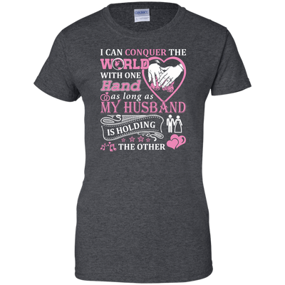 I Can Conquer The World With One Hand-T-Shirt & Hoodie-Women's T-Shirt-Dark Heather