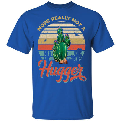 Vintage Cactus Nope Really Not A Hugger Gift-T-Shirt & Hoodie-Classic T-Shirt-Royal