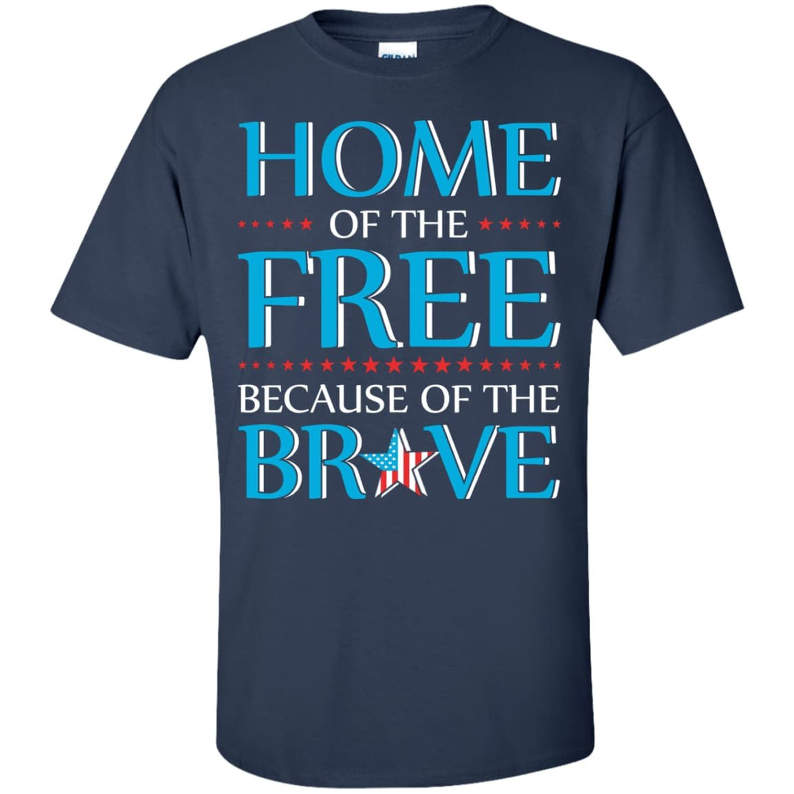 Home Of The Free-T-Shirt & Hoodie-Classic T-Shirt-Navy