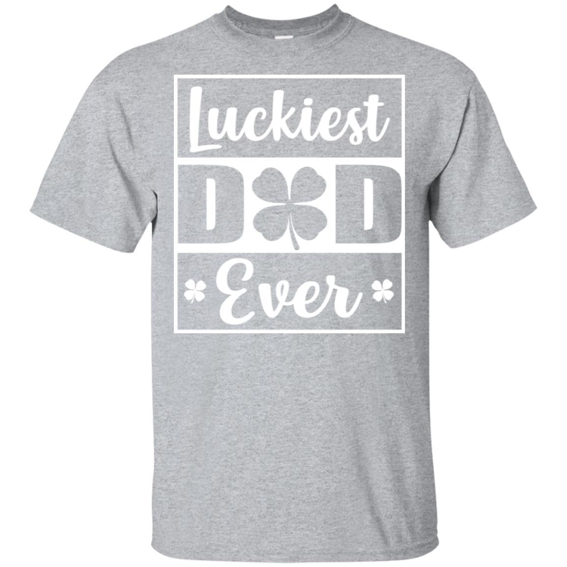 Luckiest Dad Ever St Patricks Day-T-Shirt & Hoodie-Classic T-Shirt-Sport Grey