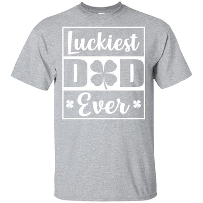 Luckiest Dad Ever St Patricks Day-T-Shirt & Hoodie-Classic T-Shirt-Sport Grey