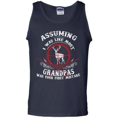 Assuming I was like most grandpas was your first mistake-T-Shirt & Hoodie-Unisex Tank-Navy