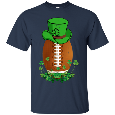 Shamrock Football Leprechaun St Patricks Day-T-Shirt & Hoodie-Classic T-Shirt-Navy