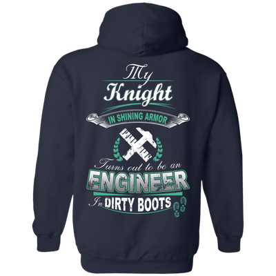 Turns out to be a Engineer In Dirty Boots-T-Shirt & Hoodie-Pullover Hoodie-Navy