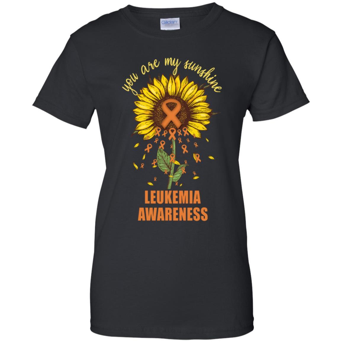You Are My Sunshine Leukemia Awareness-T-Shirt & Hoodie-Women's T-Shirt-Black