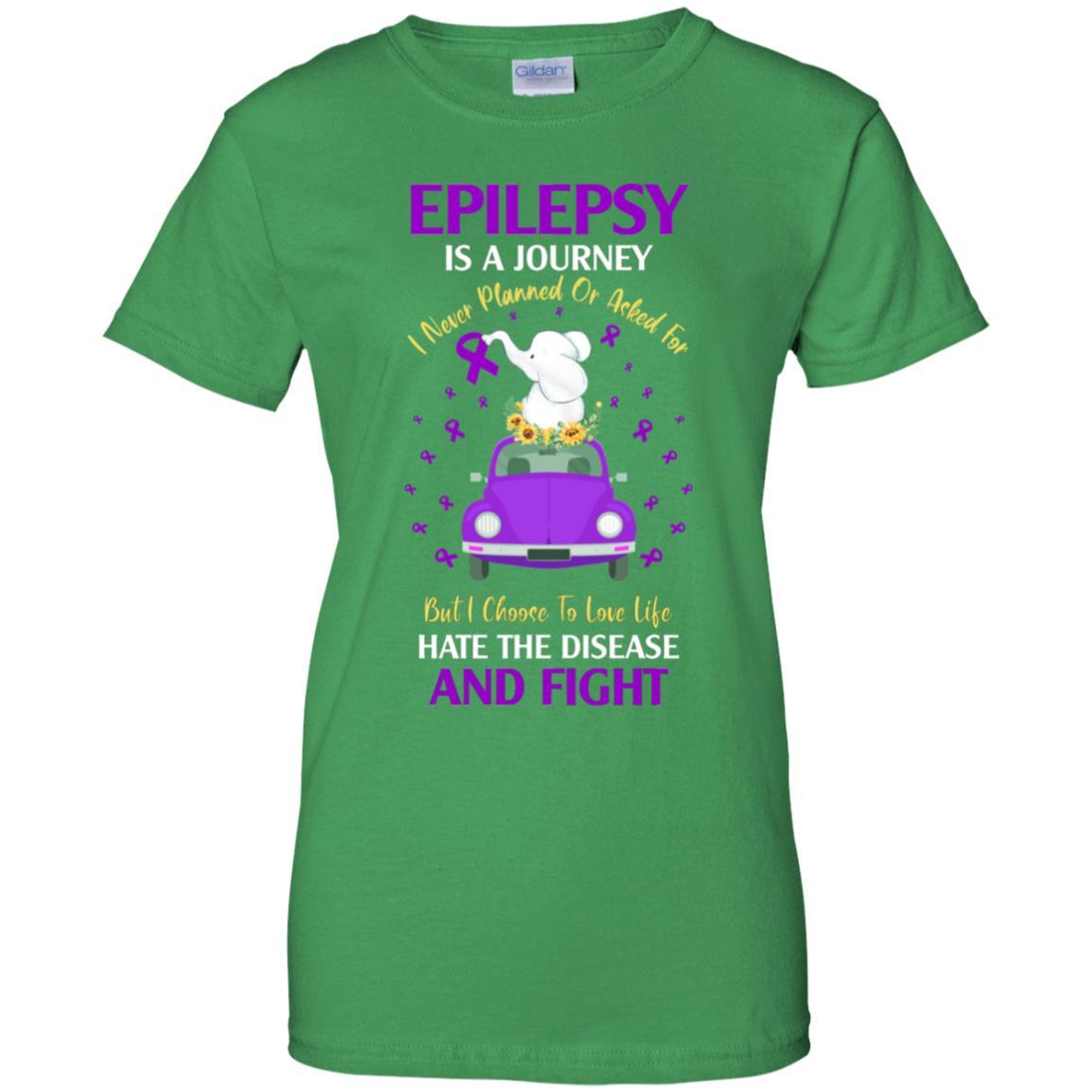 Epilepsy Awareness Is A Journey-T-Shirt & Hoodie-Women's T-Shirt-Irish Green