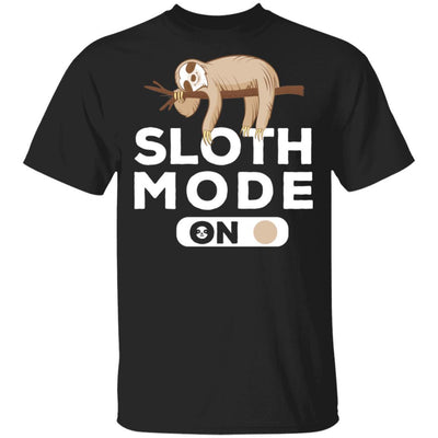 Sloth Mode On Funny Lazy Sleeping Sloth-T-Shirt & Tank Top-Classic T-Shirt-Black