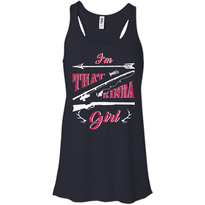 I'M THAT KINDA GIRL-T-Shirt & Hoodie-Women's Flowy Racerback Tank-Midnight