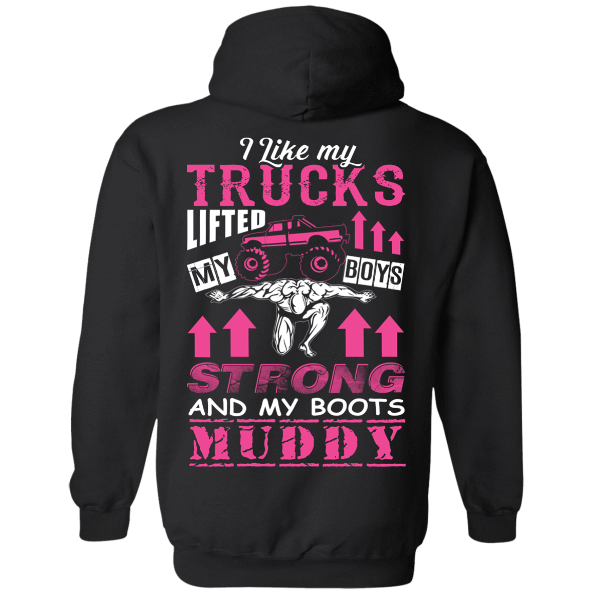 I Like My Trucks-T-Shirt & Hoodie-Pullover Hoodie-Black