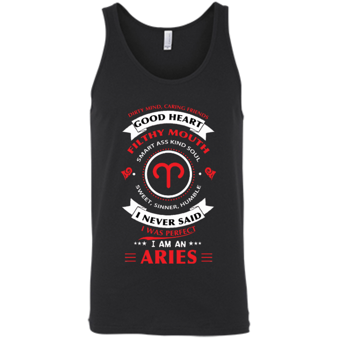 I'm An Aries-T-Shirt & Hoodie-Unisex Tank-Black