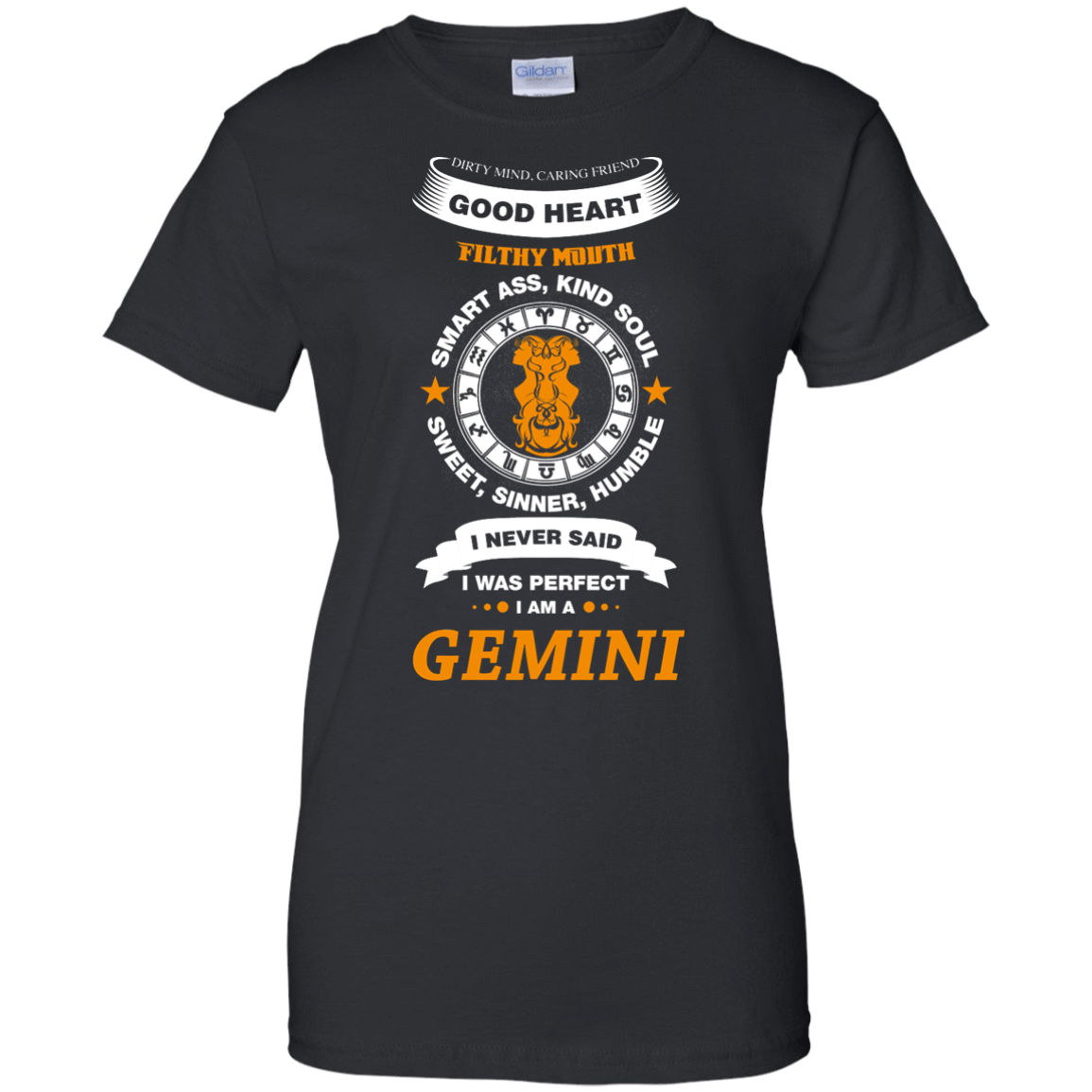 I Never Said I Was Perfect I Am A GEMINI-T-Shirt & Hoodie-Women's T-Shirt-Black