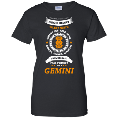 I Never Said I Was Perfect I Am A GEMINI-T-Shirt & Hoodie-Women's T-Shirt-Black
