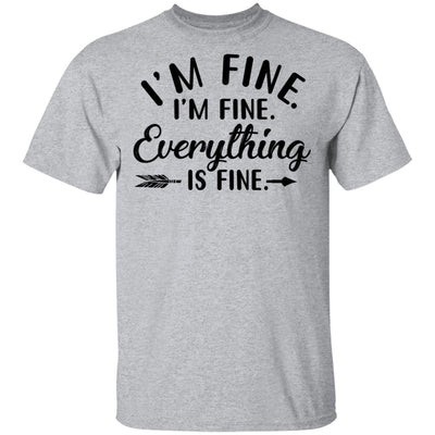 Its Fine Im Fine Everything Is Fine-T-Shirt & Tank Top-Classic T-Shirt-Sport Grey
