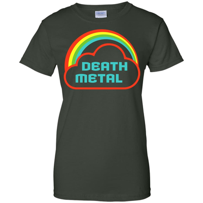 Death Metal Rainbow Rocker-T-Shirt & Hoodie-Women's T-Shirt-Forest Green