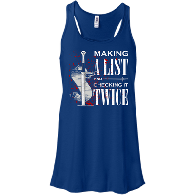 Making A List And Check It-T-Shirt & Hoodie-Women's Flowy Racerback Tank-True Royal
