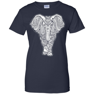 African Elephant Love-T-Shirt & Hoodie-Women's T-Shirt-Navy