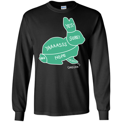 Proper way to pet a Rabbit lover-T-Shirt & Hoodie-Long Sleeve T-Shirt-Black