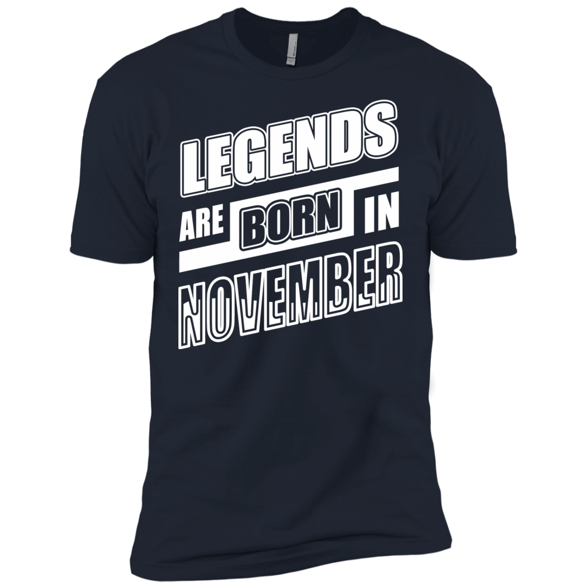 Legends are born in NOVEMBER-T-Shirt & Hoodie-Premium T-Shirt-Midnight Navy