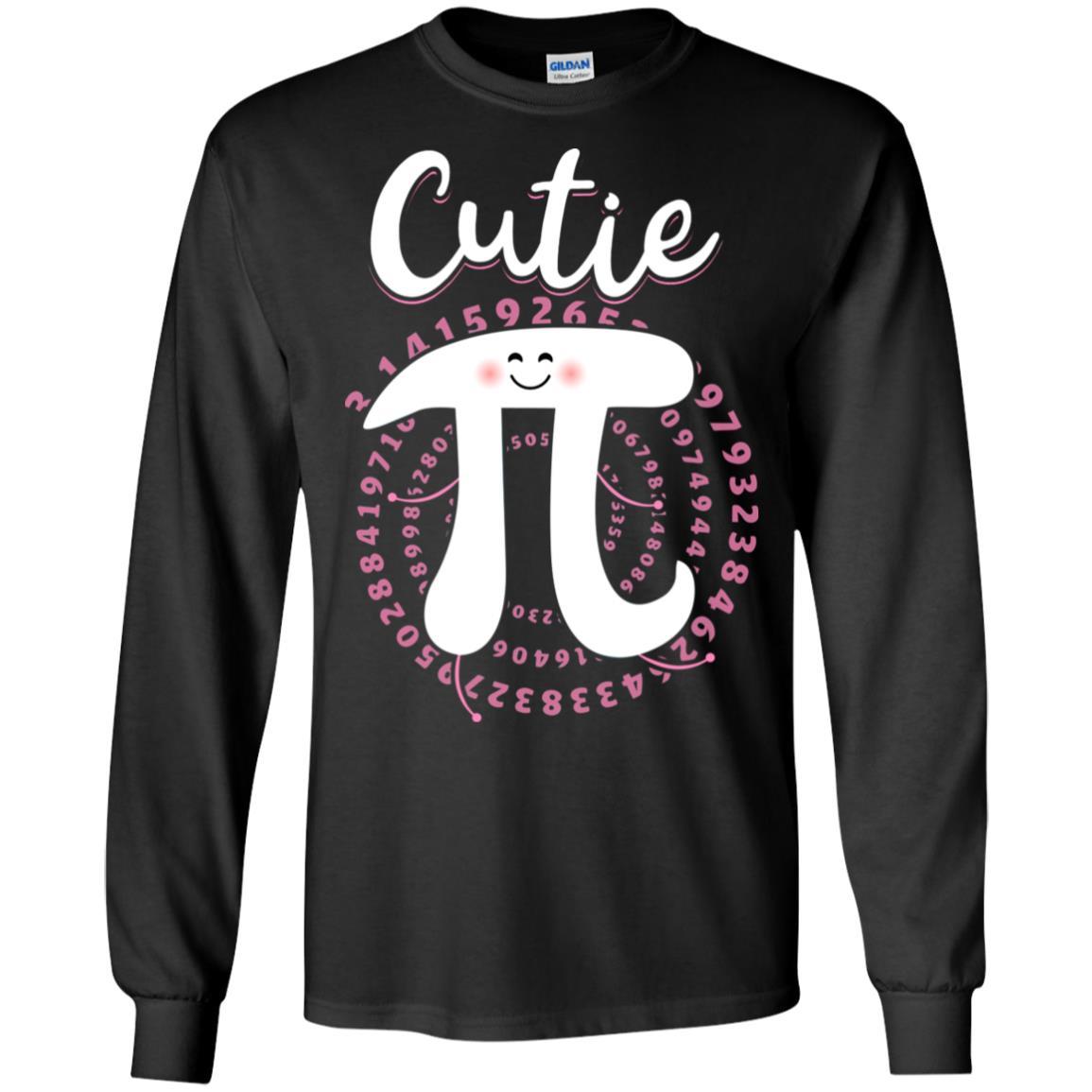 Cutie Pi Cute Math Pi Day Gifts-T-Shirt & Hoodie-Long Sleeve T-Shirt-Black