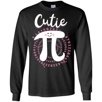 Cutie Pi Cute Math Pi Day Gifts-T-Shirt & Hoodie-Long Sleeve T-Shirt-Black