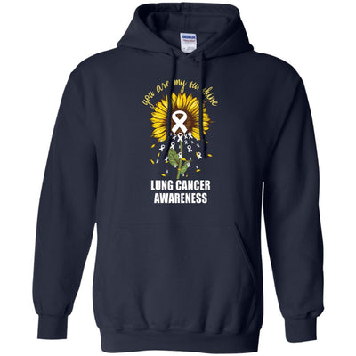 You Are My Sunshine Lung Cancer Awareness-T-Shirt & Hoodie-Pullover Hoodie-Navy