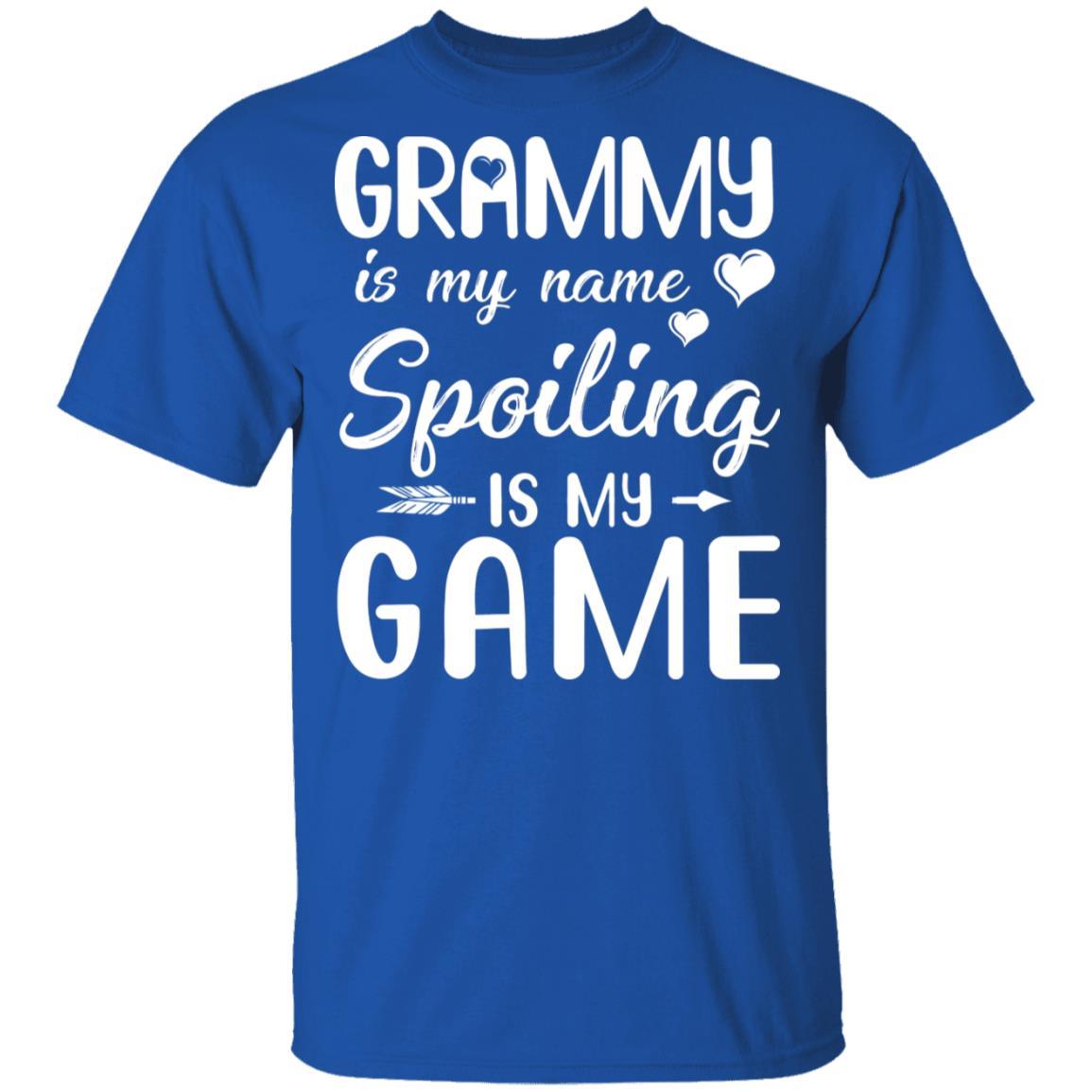 Grammy Is My Name Spoiling Is My Game Funny Mothers Day-T-Shirt & Tank Top-Classic T-Shirt-Royal