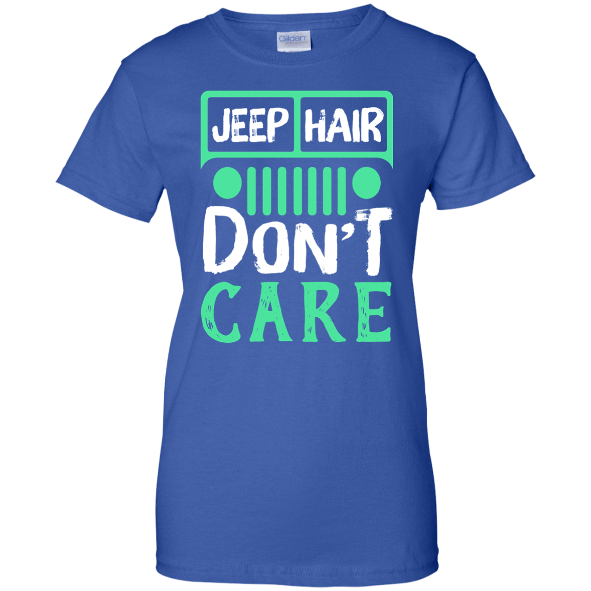 Jeep Hair Don't Care-T-Shirt & Hoodie-Women's T-Shirt-Royal