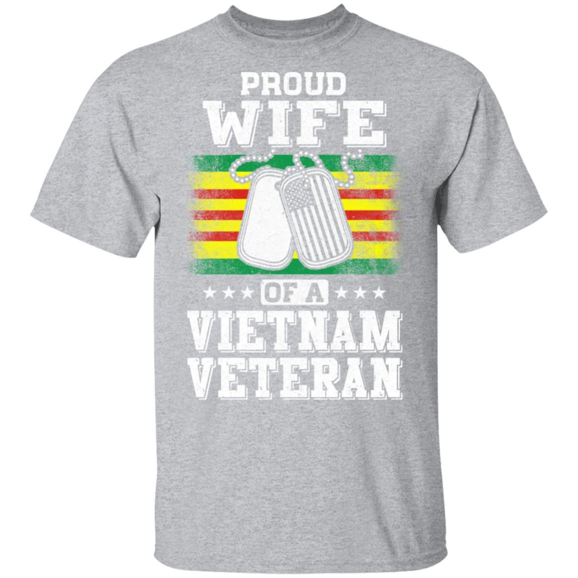 Proud Wife Of A VietNam Veteran Husband-T-Shirt & Hoodie-Classic T-Shirt-Sport Grey