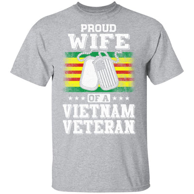 Proud Wife Of A VietNam Veteran Husband-T-Shirt & Hoodie-Classic T-Shirt-Sport Grey