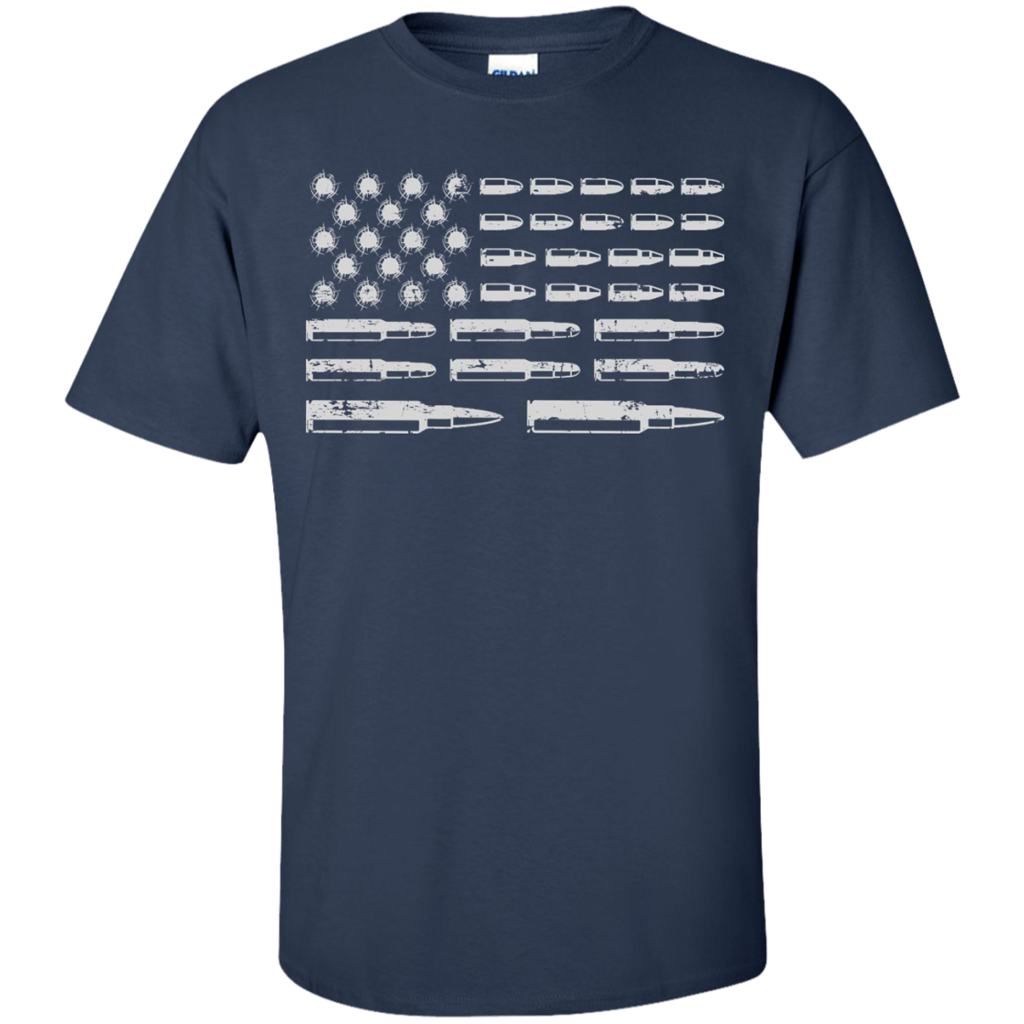 Rifle American Flag Gun Rights-T-Shirt & Hoodie-Classic T-Shirt-Navy