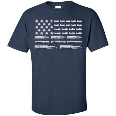 Rifle American Flag Gun Rights-T-Shirt & Hoodie-Classic T-Shirt-Navy