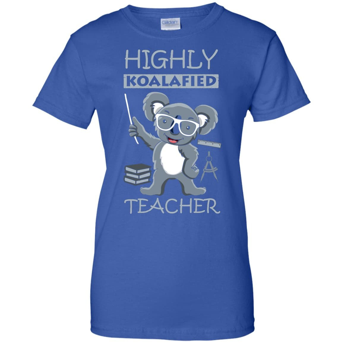 Highly Koalafied Teacher-T-Shirt & Hoodie-Women's T-Shirt-Royal