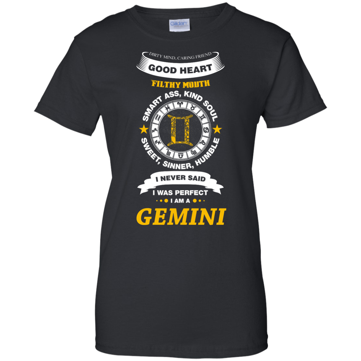 I Never Said I Was Perfect I Am A GEMINI-T-Shirt & Hoodie-Women's T-Shirt-Black