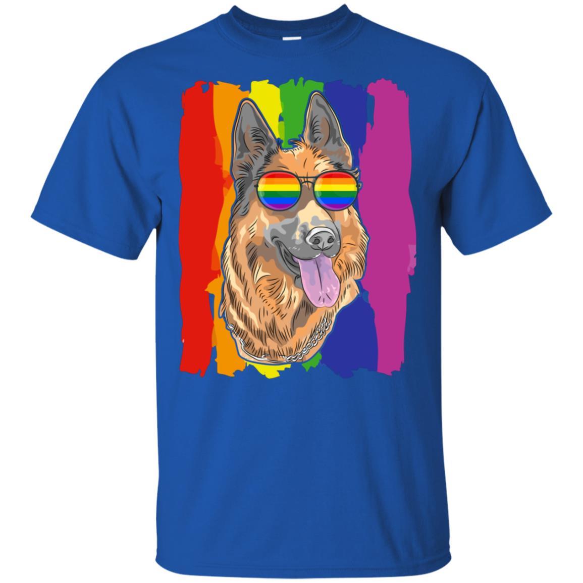 Funny German Shepherd LGBT LGBT Pride Gifts-T-Shirt & Hoodie-Classic T-Shirt-Royal