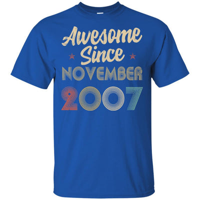Awesome Since November 2007 Vintage 14th Birthday Gifts-T-Shirt & Hoodie-Classic T-Shirt-Royal