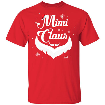 Santa Beard Matching Christmas Pajamas Mimi Claus-T-Shirt & Sweatshirt-Classic T-Shirt-Red