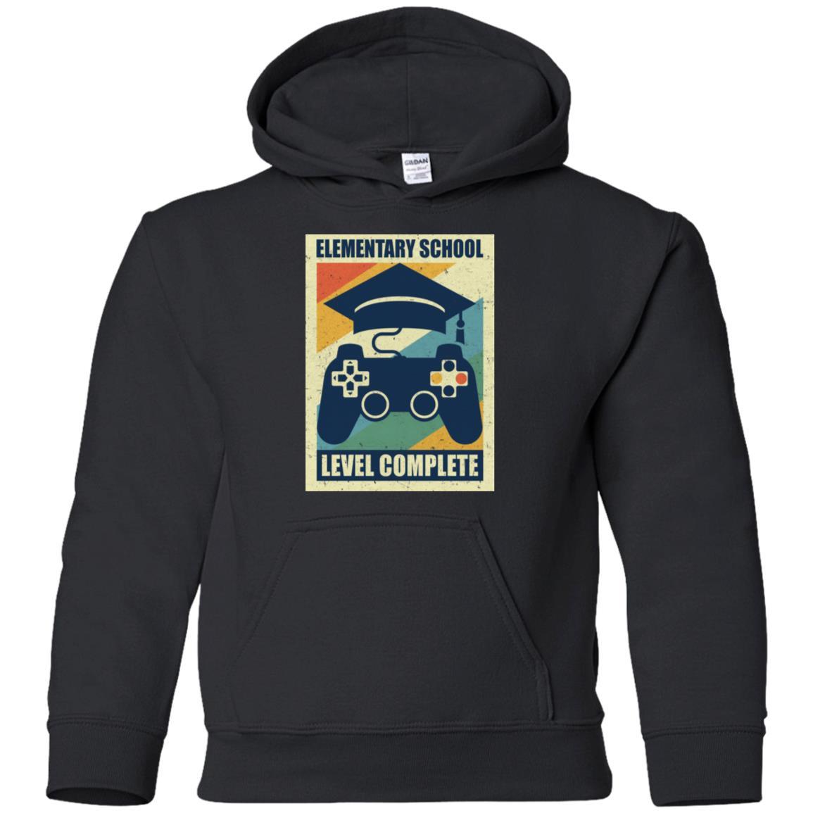 Elementary School Graduation Video Game Gamer Gifts Youth-Youth Shirt-Youth Pullover Hoodie-Black