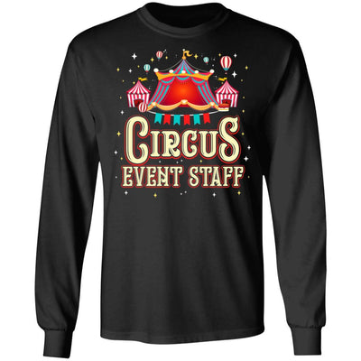 Circus Event Staff Circus Party Carnival Distressed-T-Shirt & Hoodie-Long Sleeve T-Shirt-Black