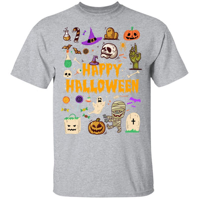 Happy Halloween Scary Retro Gift-T-Shirt & Hoodie-Classic T-Shirt-Sport Grey
