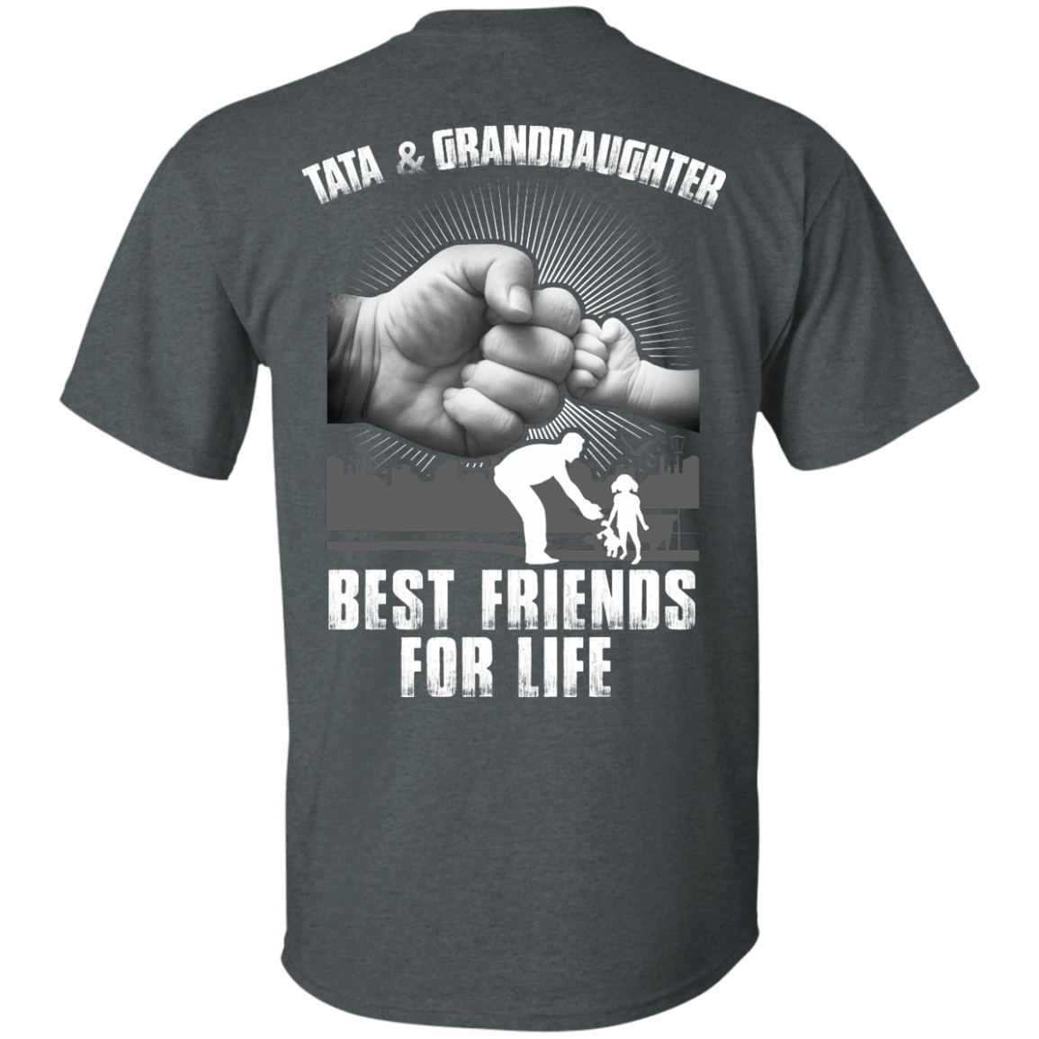 Tata And Granddaughter Best Friends For Life-T-Shirt & Hoodie-Classic T-Shirt-Dark Heather