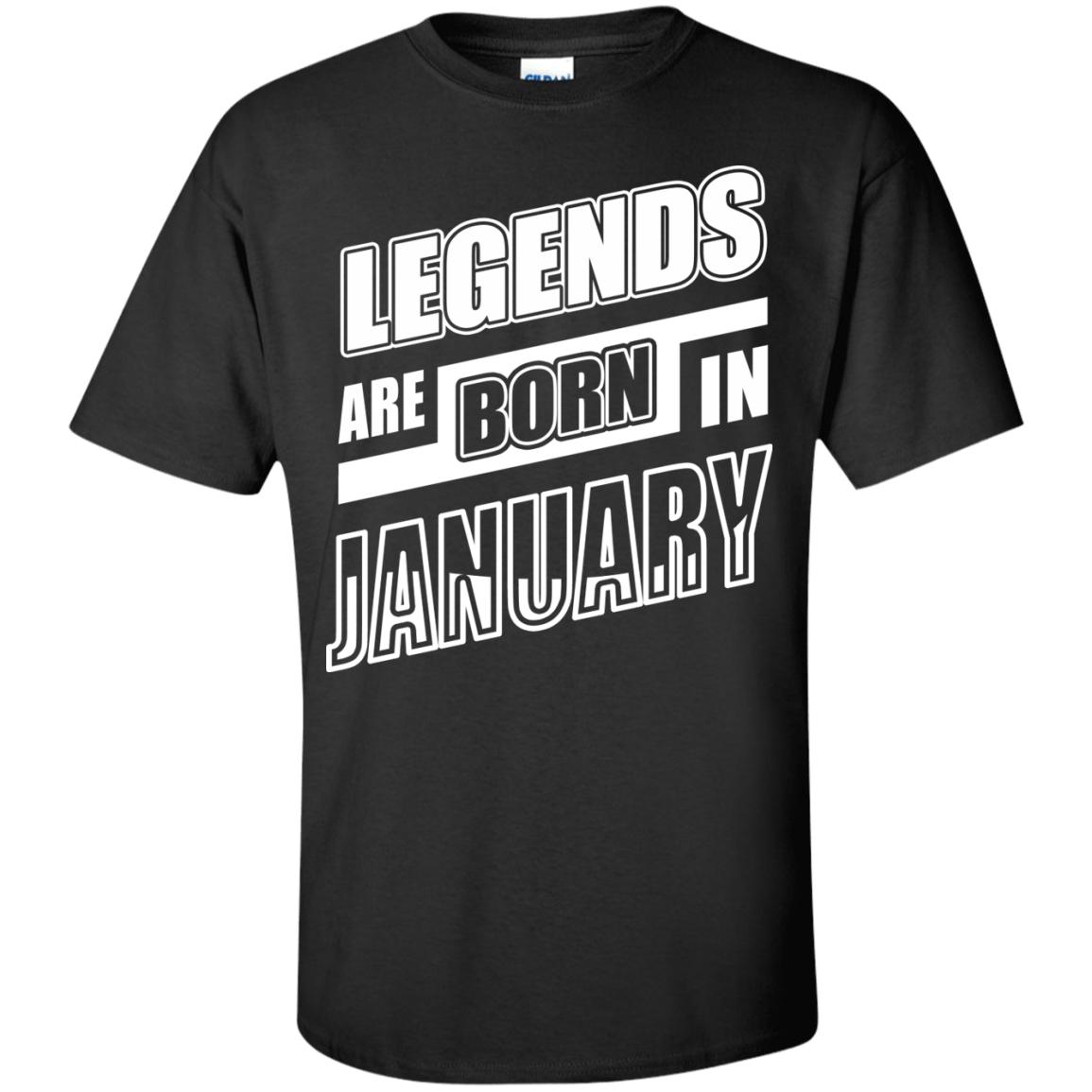 Legends are born in JANUARY-T-Shirt & Hoodie-Classic T-Shirt-Black