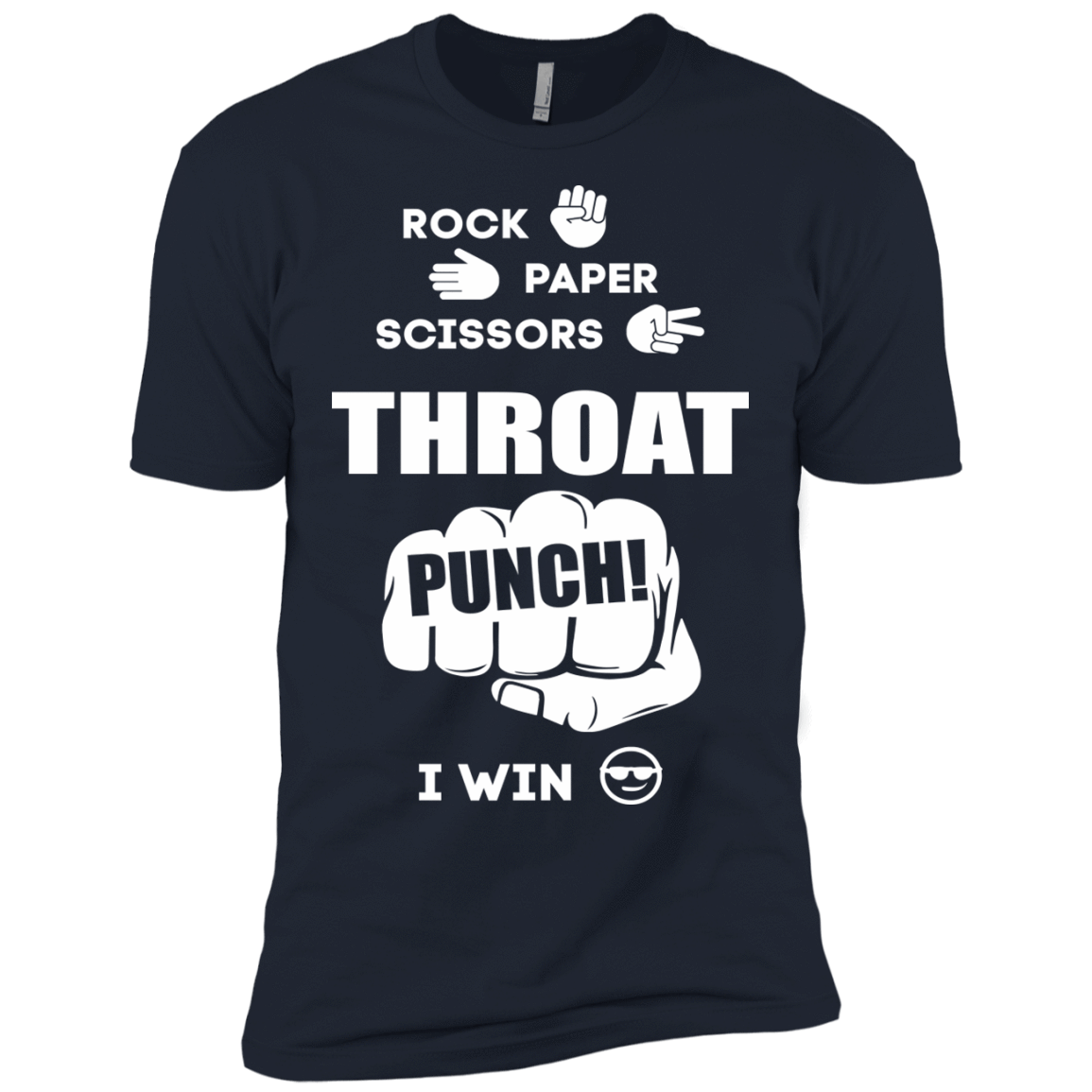 Throat Punch - I Win-T-Shirt & Hoodie-Premium T-Shirt-Midnight Navy
